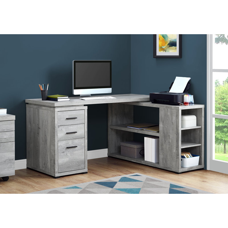 Ivy Bronx Dousman LShape Executive Desk & Reviews Wayfair